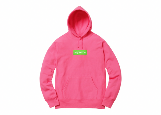 Supreme Box Logo Hooded Sweatshirt FW17 Magenta