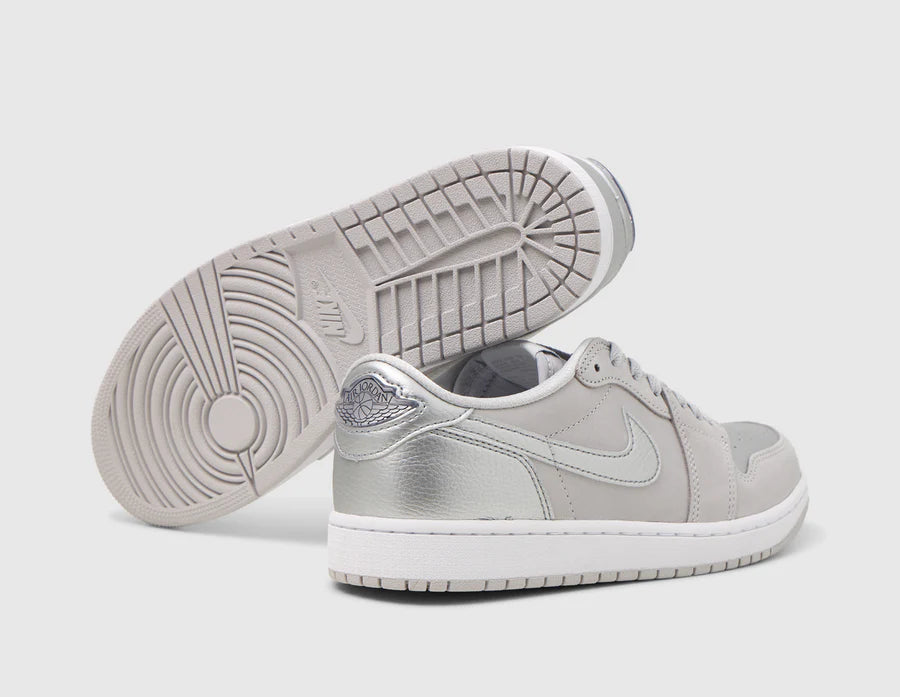 Jordan 1 Retro Low OG Neutral Grey / Metallic Silver - White