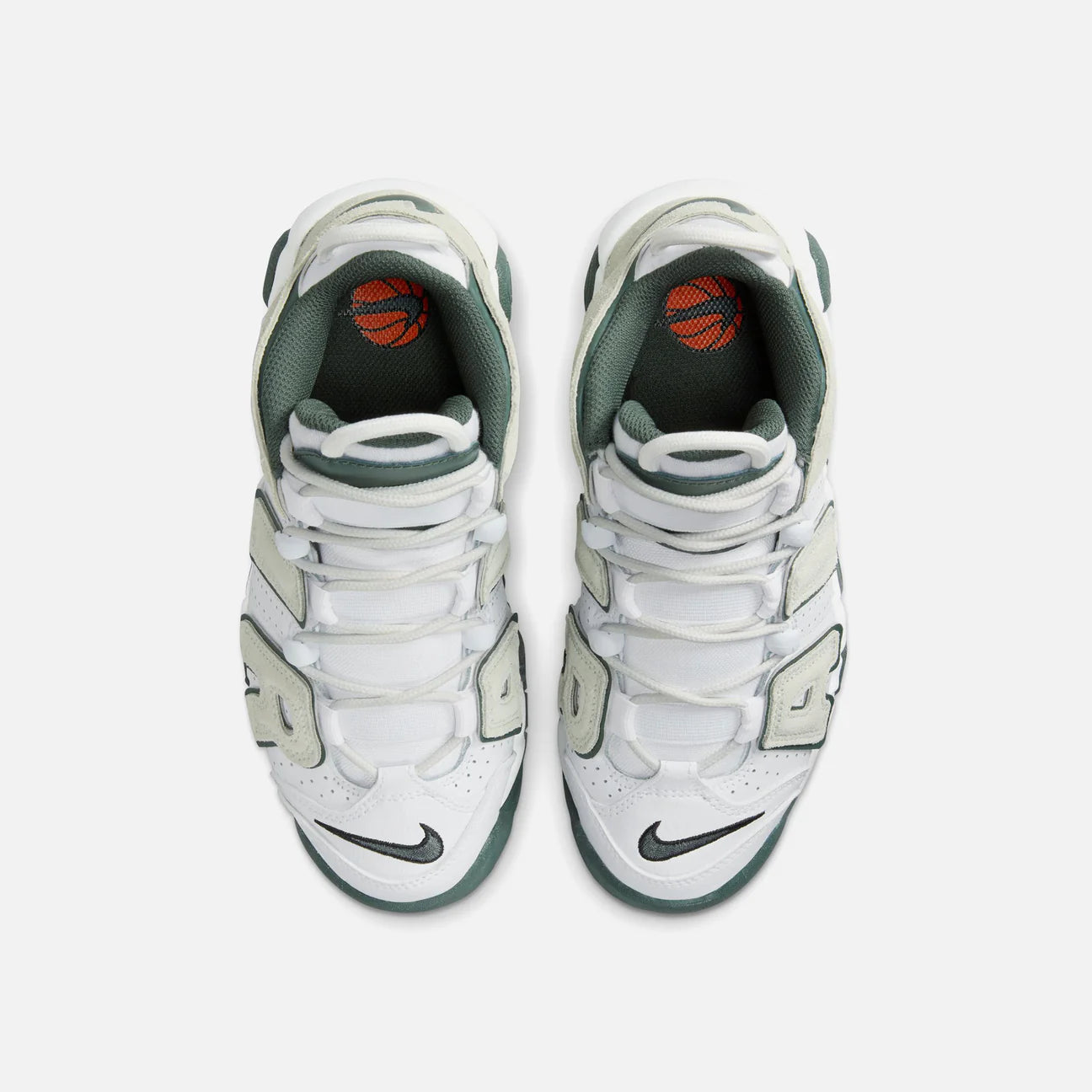 NIKE AIR MORE UPTEMPO KI WHITE/SEA GLASS-VINTAGE GREEN