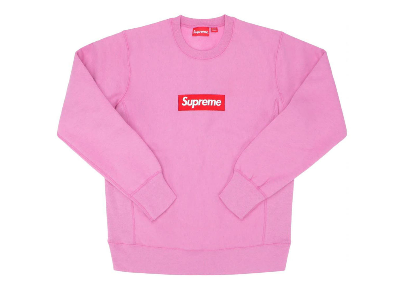 Supreme Box Logo Crewneck FW15 Heather Pink