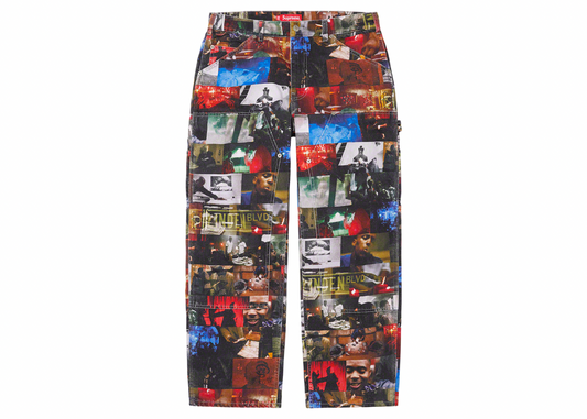 Supreme Nas and DMX Collage Double Knee Denim Painter Pant Multicolor