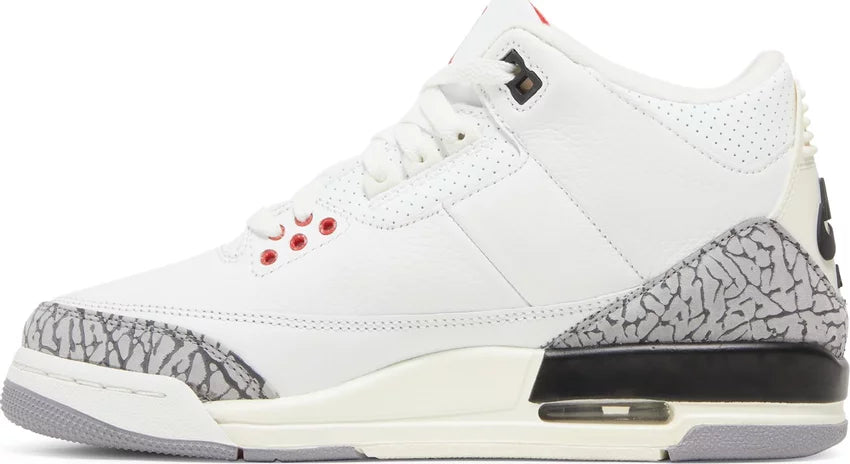 GS Jordan 3 Retro White Cement Reimagined
