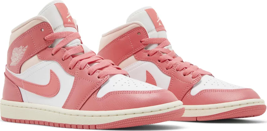 Women's Jordan 1 Mid Strawberries and Cream