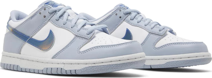 GS Nike Dunk Low Next Nature Blue Whisper Iridescent %