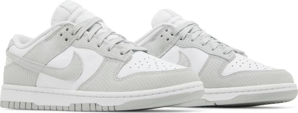 Women's Nike Dunk Low Light Silver Corduroy