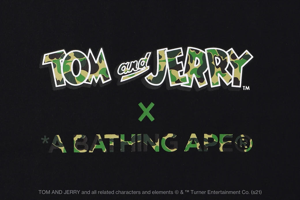 BAPE x Tom and Jerry Tee Black