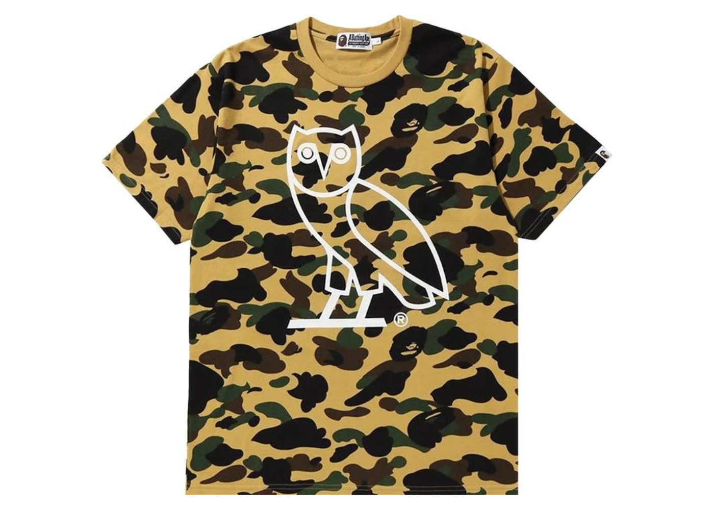 BAPE x OVO 1st Camo Tee Yellow