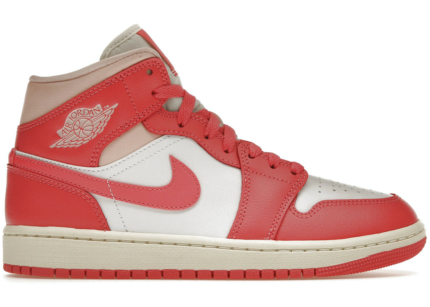 Women's Jordan 1 Mid Strawberries and Cream