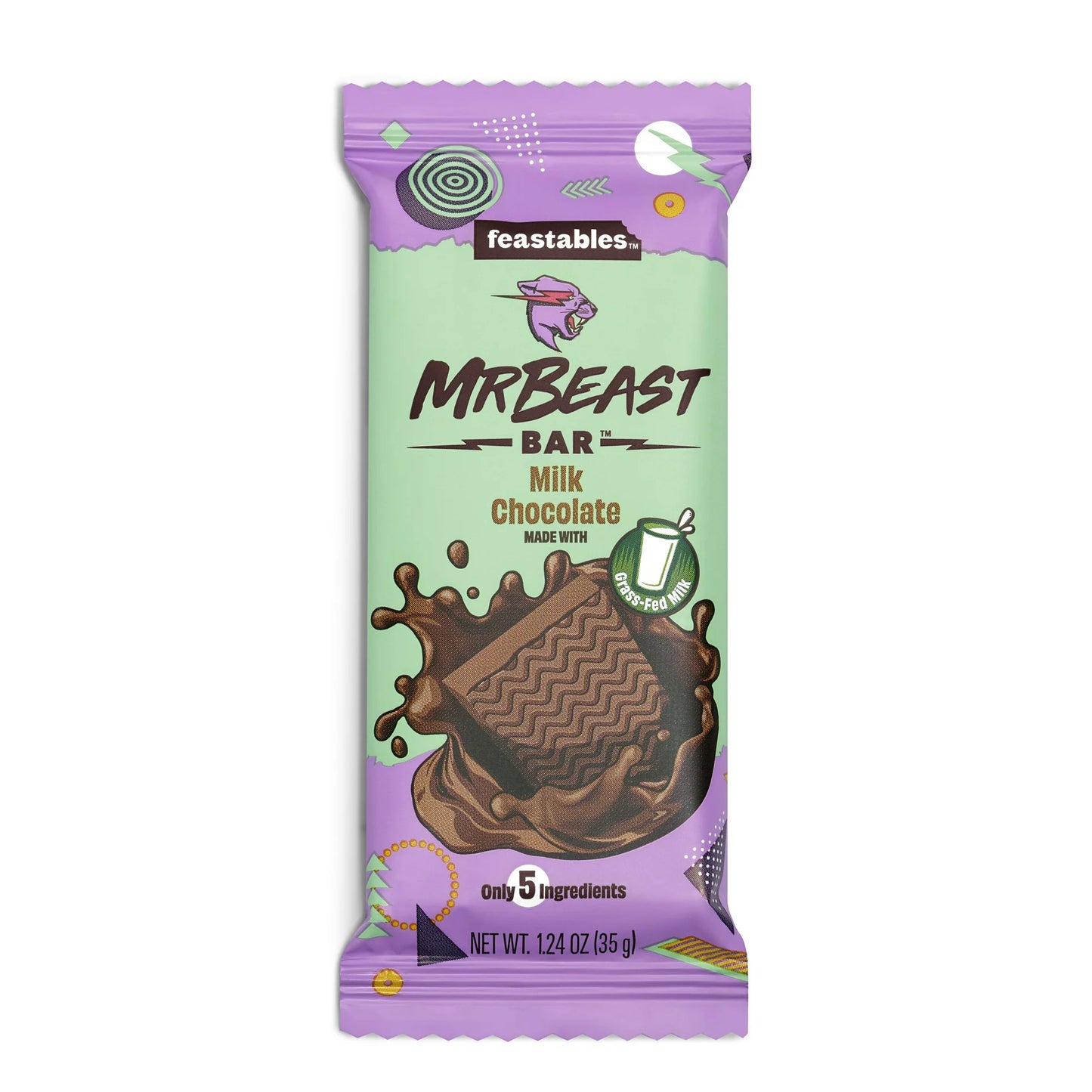 Feastables Mr Beast Milk Chocolate Bar, 60g