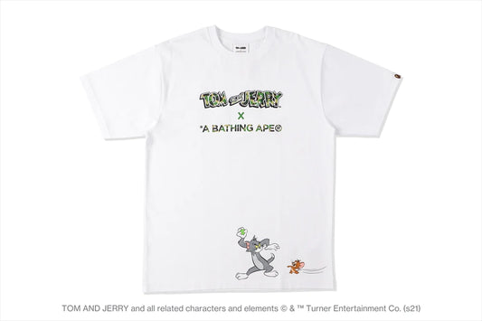 BAPE x Tom and Jerry Tee White