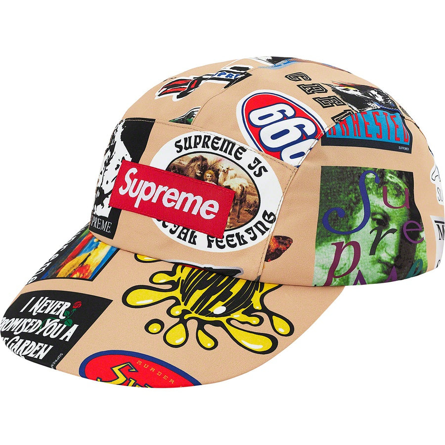 Supreme GORE-TEX Long Bill Camp Cap (SS21) Tan Stickers