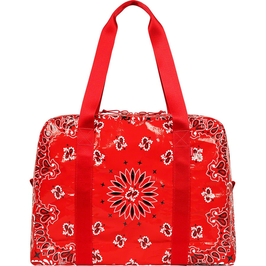 Supreme Bandana Tarp Small Duffle Bag Red