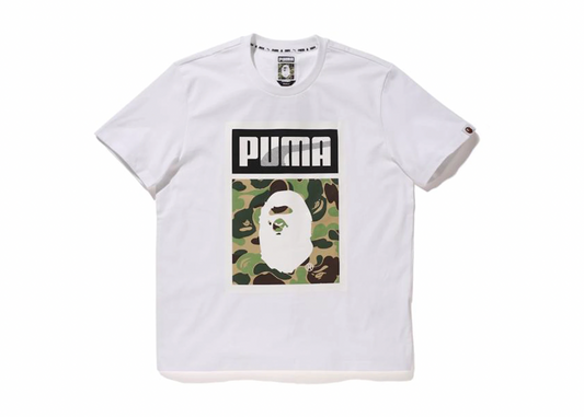 BAPE X Puma ABC Camo Logo Tee White