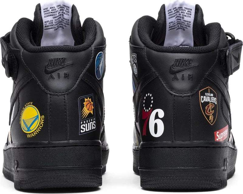 Nike Air Force 1 Mid Supreme NBA Black