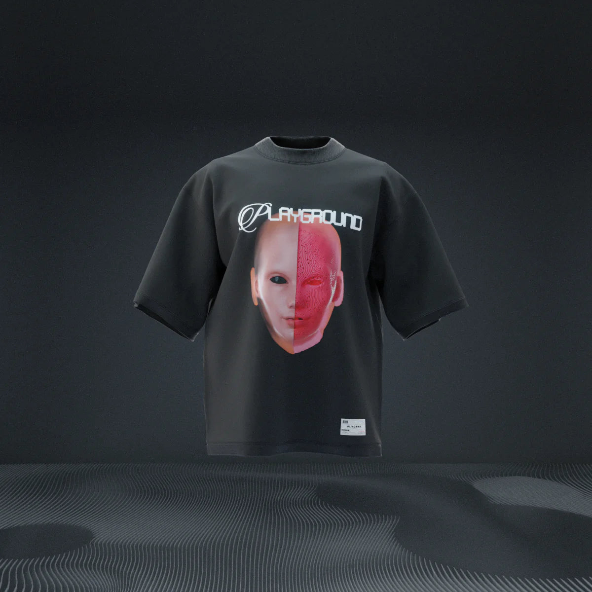 PLAY GROUND 2 Faced Black T-Shirt