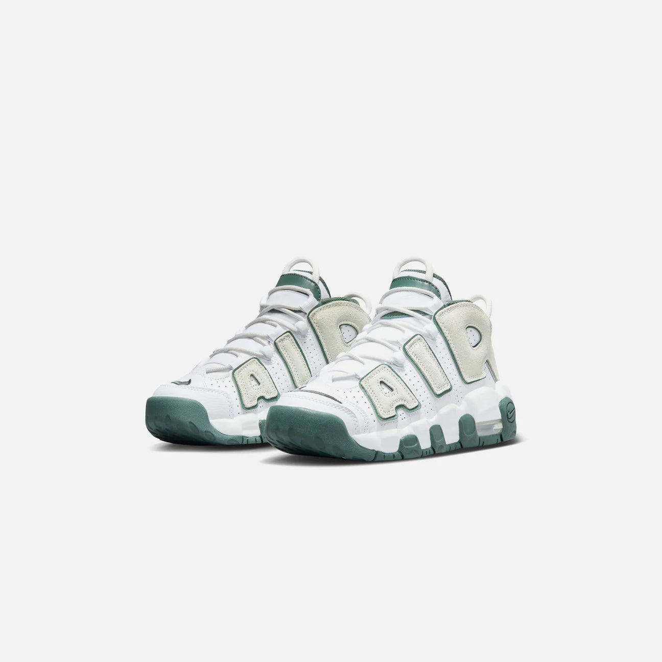 NIKE AIR MORE UPTEMPO KI WHITE/SEA GLASS-VINTAGE GREEN