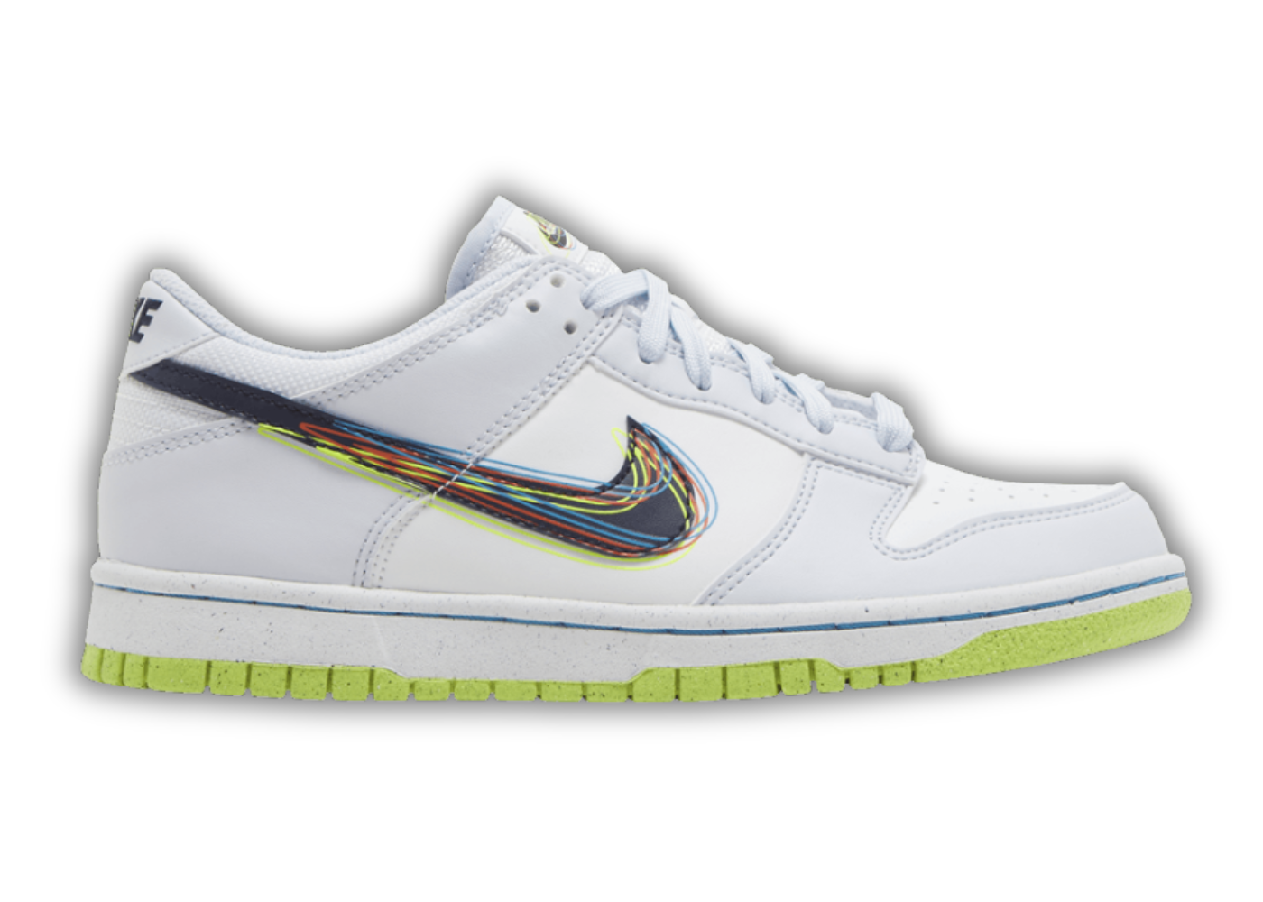 GS Nike Dunk Low 3D Swoosh Grey %