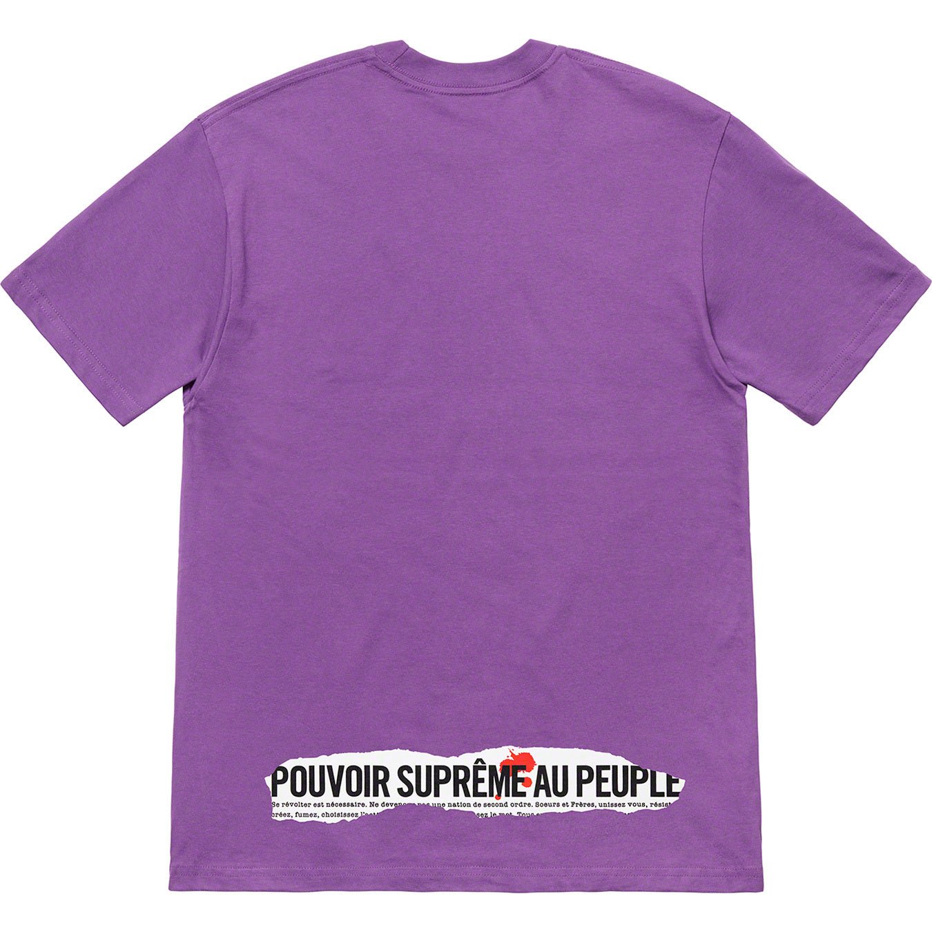 Supreme Headline Tee Purple