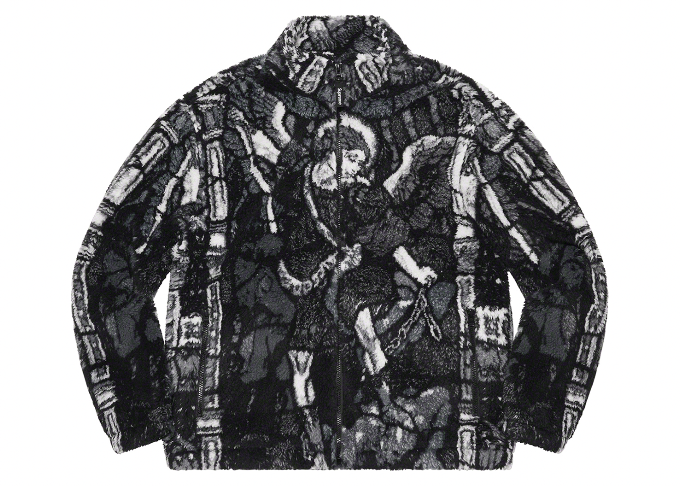 Supreme Saint Michael Fleece Jacket Black