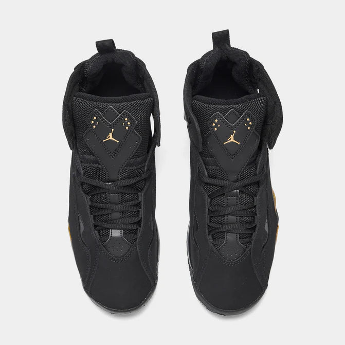 Jordan True flight black metallic gold