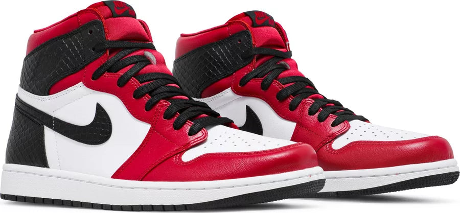 Women's Jordan 1 Retro High Satin Snake Chicago