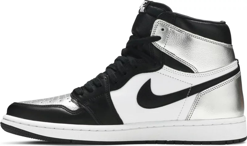 Women's Jordan 1 Retro High Silver Toe @