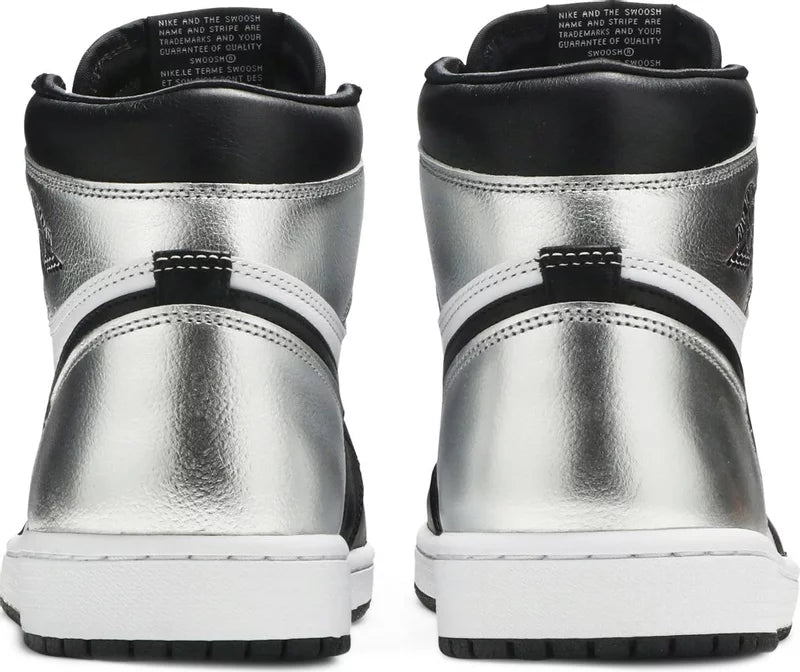 Women's Jordan 1 Retro High Silver Toe @