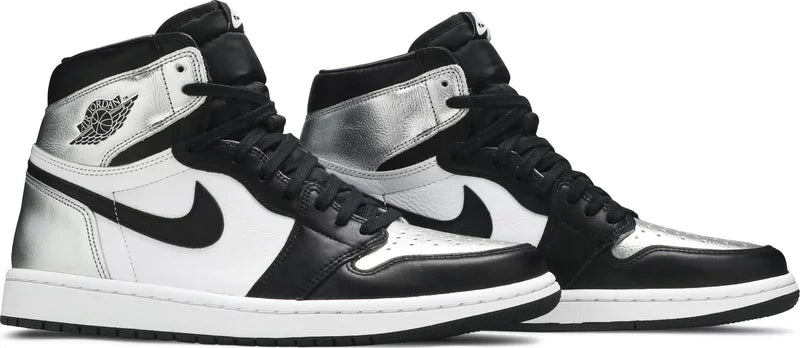 Women's Jordan 1 Retro High Silver Toe @