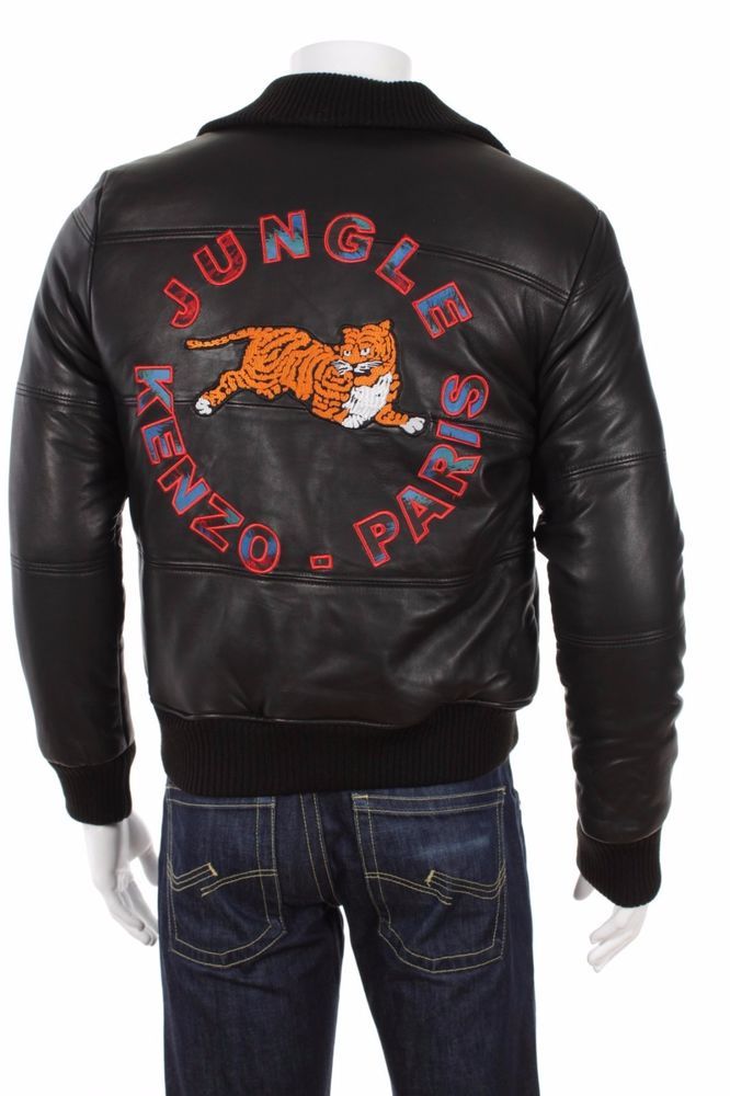 Kenzo x H&M Black Leather Jacket