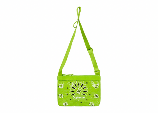 Supreme Bandana Tarp Side Bag Bright Green