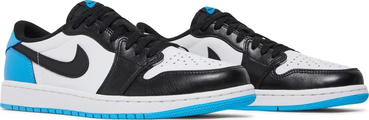 Jordan 1 Retro Low OG Black Dark Powder Blue %