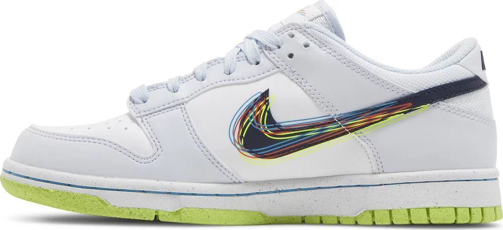 GS Nike Dunk Low 3D Swoosh Grey %