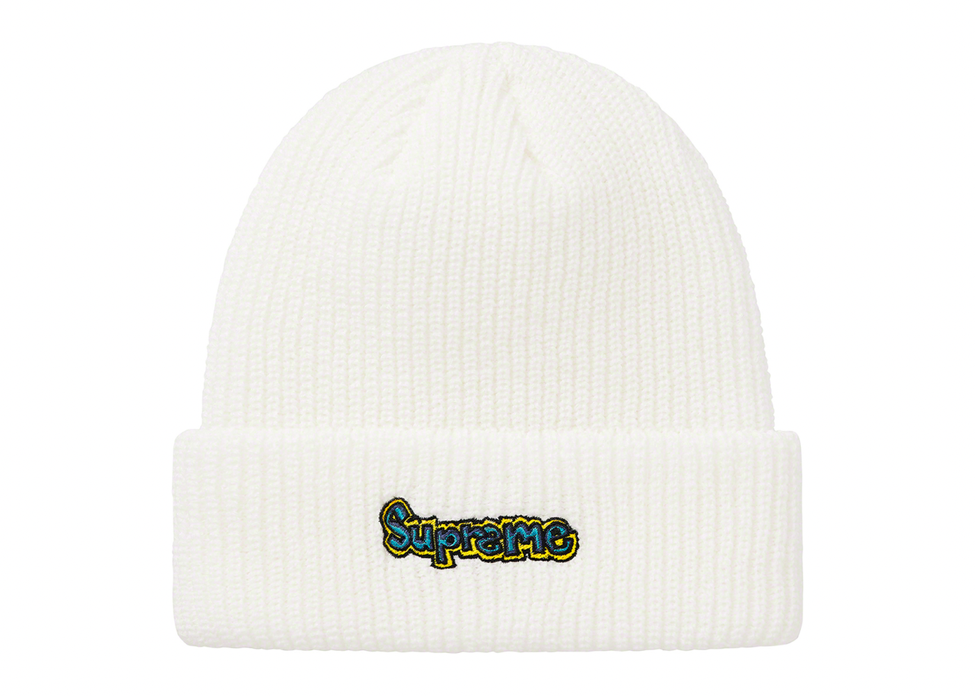 Supreme Gonz Logo Beanie White