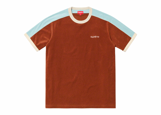 Supreme Shoulder Stripe Terry S/S Top Brown