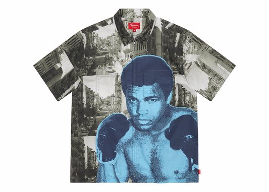 Supreme Muhammad Ali Zip Up S/S Shirt Black