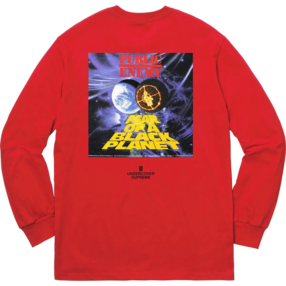 Supreme Undercover / Public Enemy Counterattack LS Tee Red Large SS18
