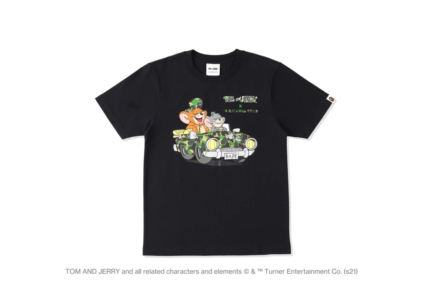 BAPE x Tom and Jerry Cruising Womens Tee Black