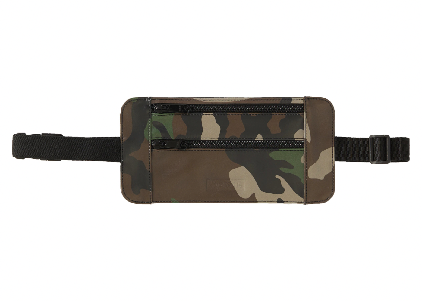 Supreme Leather Waist/Shoulder Pouch Woodland Camo