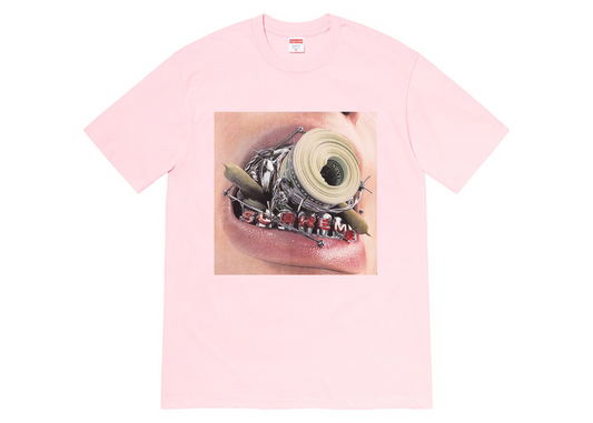 Supreme Braces Tee Light Pink