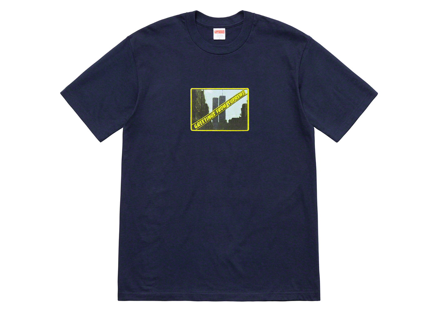 Supreme Greetings Tee Navy