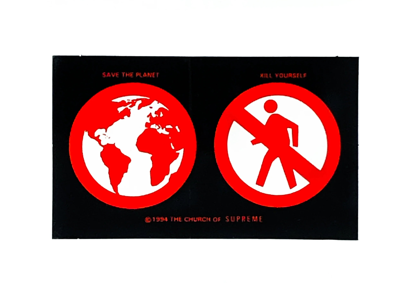 Supreme Save The Planet Sticker FW19