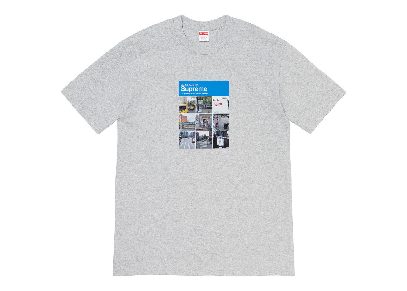 Supreme Verify Tee Heather Grey