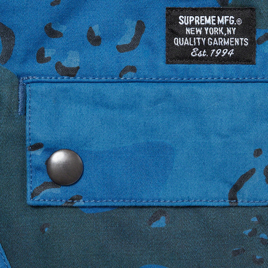 Supreme Overdyed Camo Cargo Short Blue #