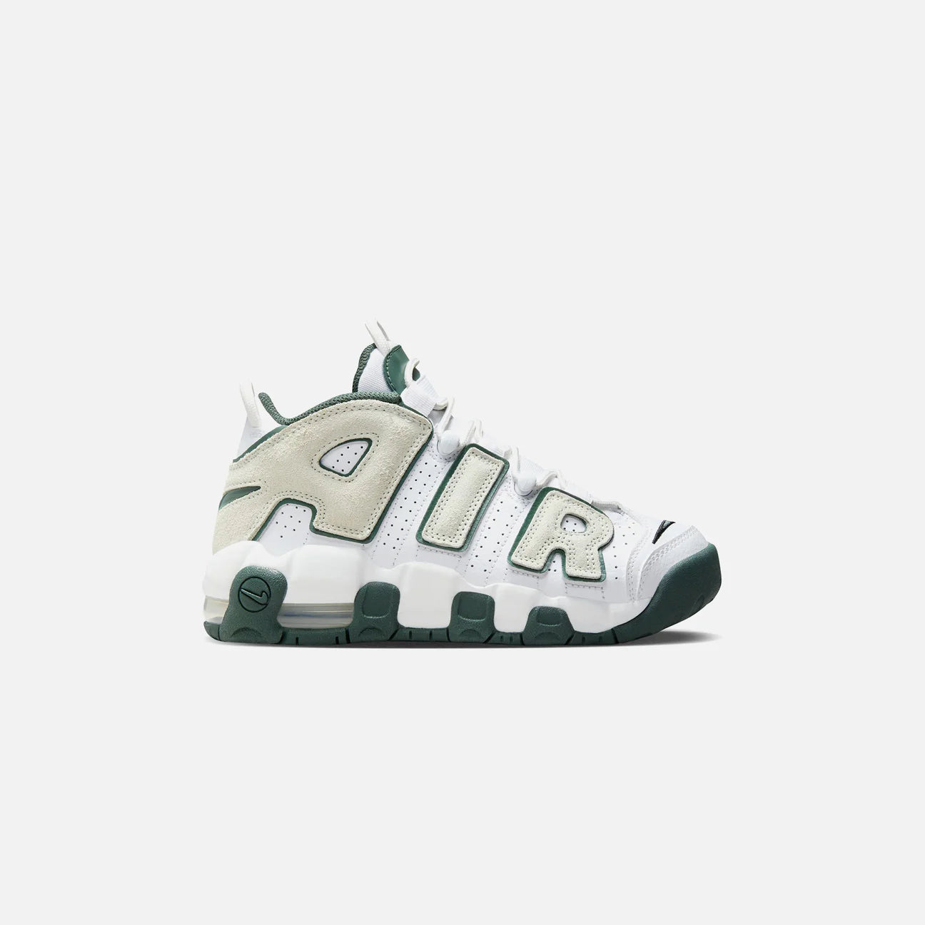NIKE AIR MORE UPTEMPO KI WHITE/SEA GLASS-VINTAGE GREEN