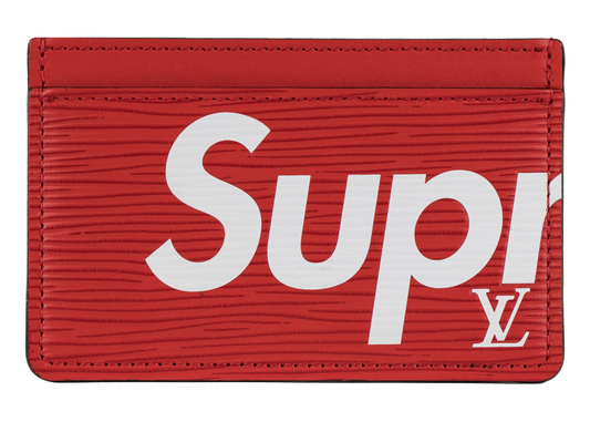 Louis Vuitton x Supreme Porte Carte Simple Epi Red