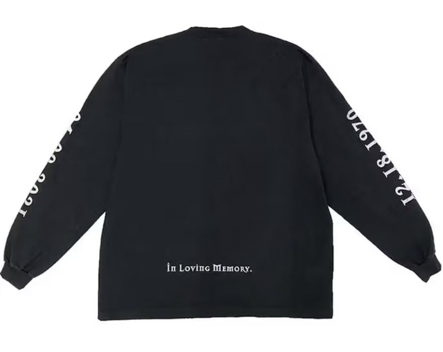 Balenciaga x Yeezy DMX, A Tribute Longsleeve T-Shirt Faded Black