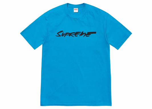 Supreme Futura Logo Tee Bright Blue