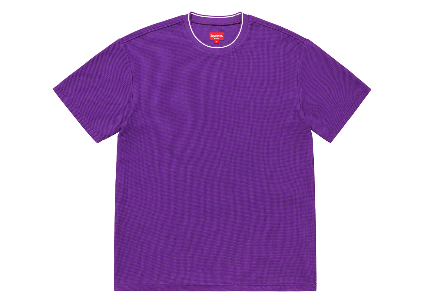 Supreme Stripe Rib Waffle Top Purple