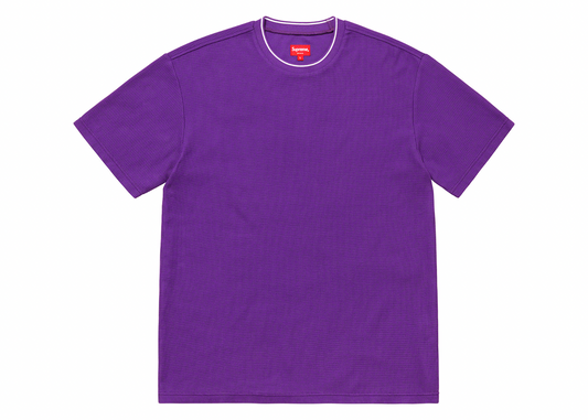 Supreme Stripe Rib Waffle Top Purple