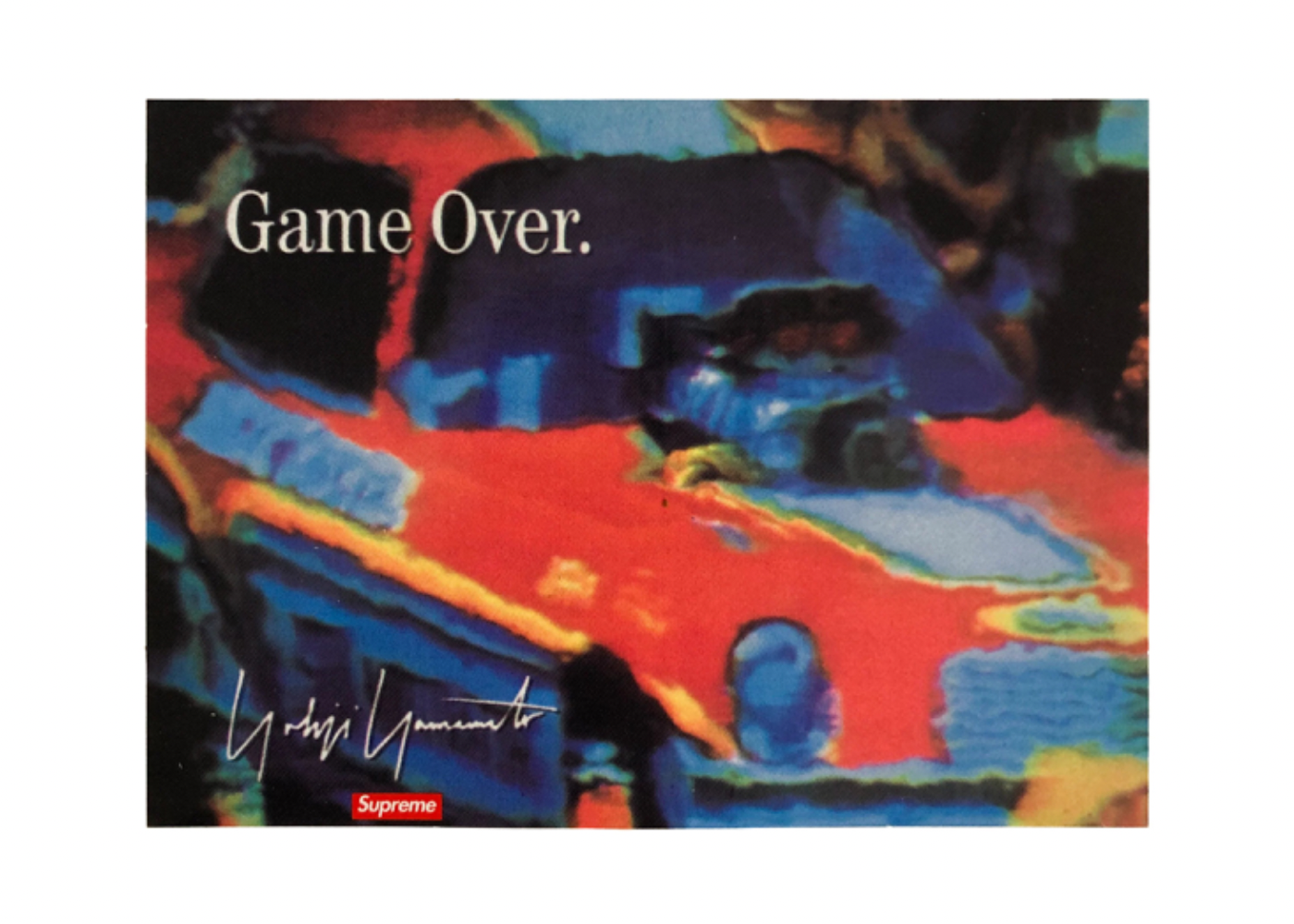 Supreme Yohji Yamamoto Game Over Sticker FW20